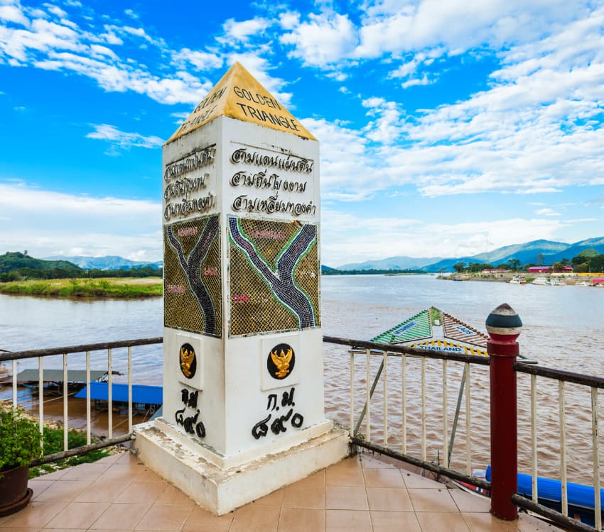 The Golden Triangle from Thailand Side - Aleenta Retreat Chiang Mai